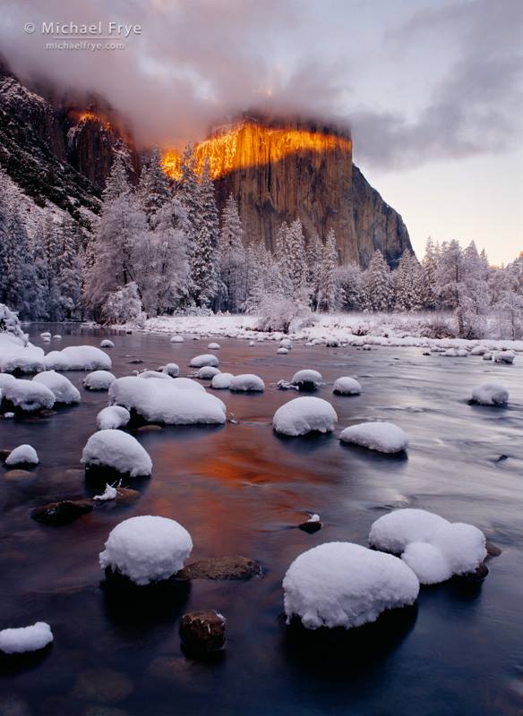 El Capitan Yosemite In The Winter Michael Frye