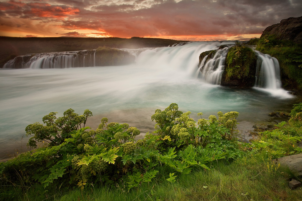 Waterfall-outside-of-Hella-Brian-Rueb-Iceland-Book