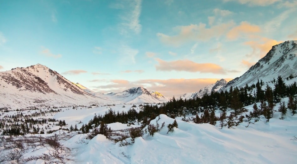Anchorage Alaska in Winter