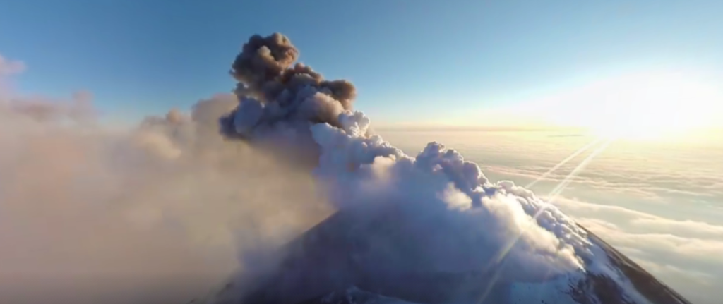 National Geographic 360 Video Klyuchevskoy Volcano Russia 2