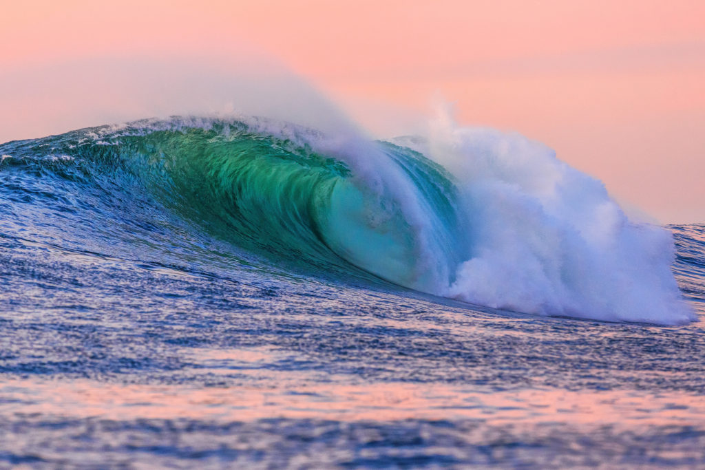 Late afternoon waves at Maverick's in Half Moon Bay, California. Photo By Michael Bonocore. 