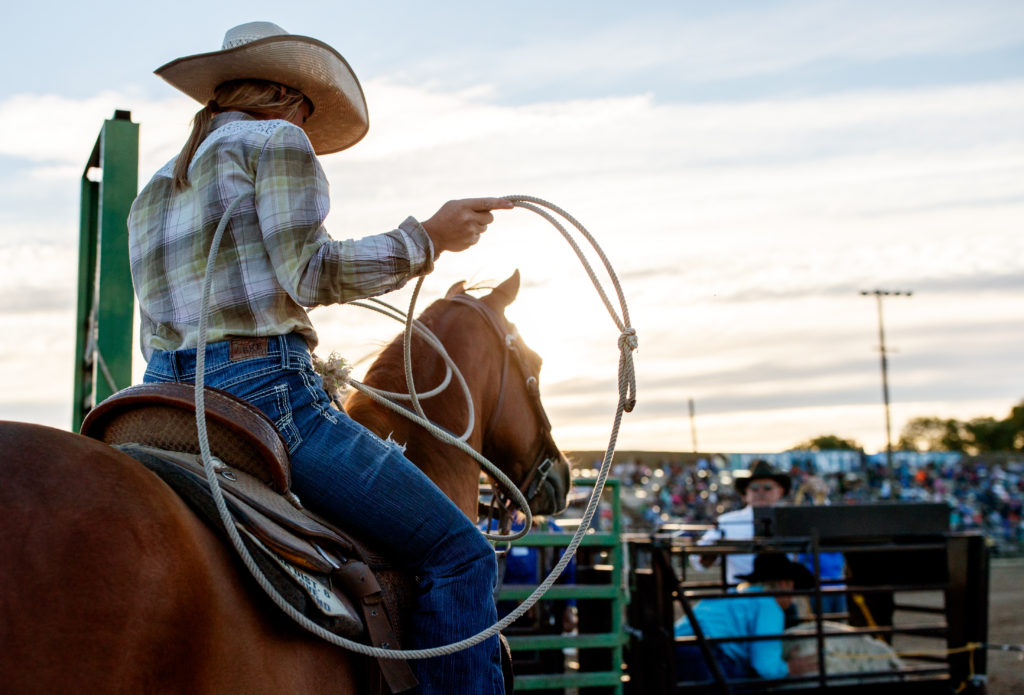 Photograph taken at the Nyssa Nite Rodeo, Nyssa Oregon, June 18th 2016. Photo by Carey Rose