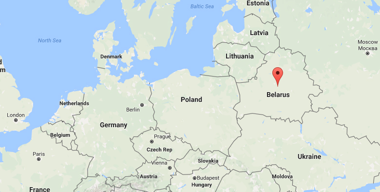 belarus location in europe